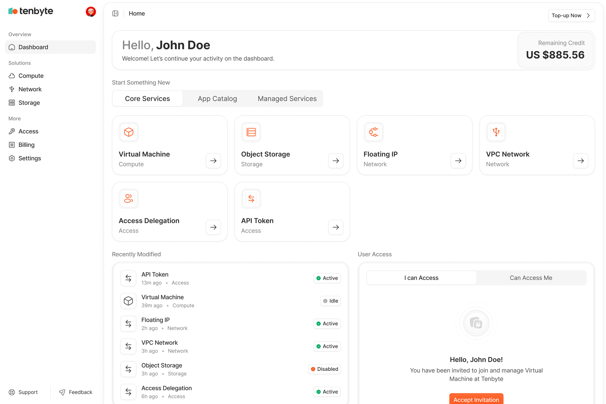 Cloud Dashboard